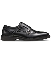 Karl Lagerfeld Paris Men's Double Buckle Monk Strap Wingtip Dress Shoes