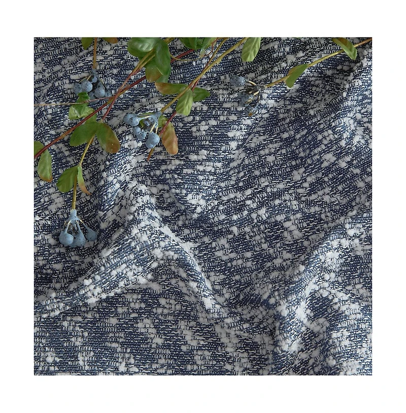 Hlc.me Easton Jacquard Slub Texture - Privacy Curtains with Back Tab Rod Pocket Lightweight Window Curtains Panels