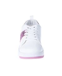 Bebe Little and Big Girls Court Low Top Rhinestones Sneaker