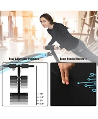 Sugift Abdominal Twister Trainer with Adjustable Height Exercise Bench