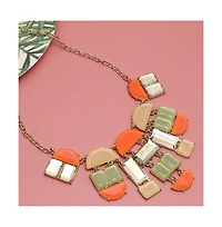 Sohi Women's Block Statement Necklace
