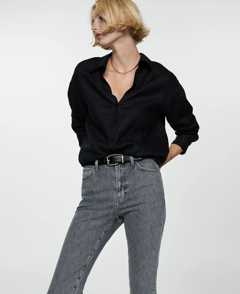 Mango Women's Claudia Slim Crop Jeans