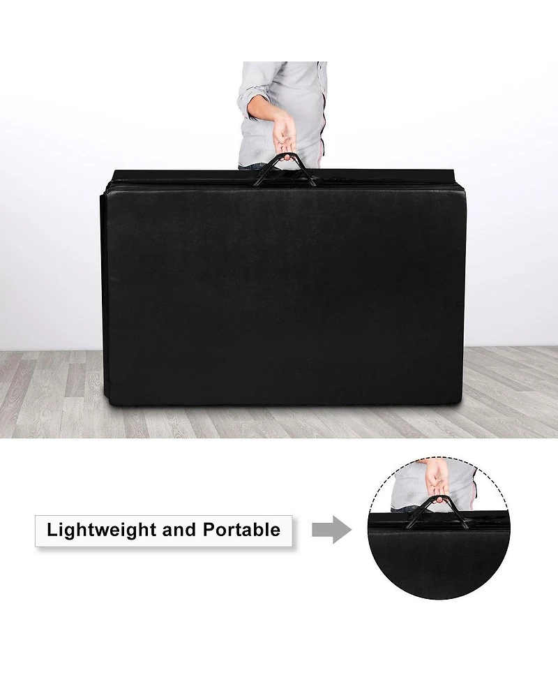 Costway 4'x 10'x 2''Folding Gymnastics Tumbling Mat Indoor Outdoor Gym Stretching Yoga