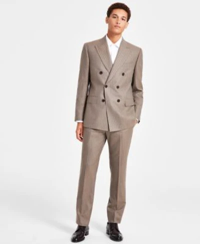 B By Brooks Brothers Men Classic Fit Wool Blend Double Breasted Suit Separates