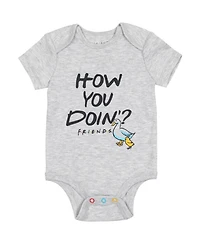 Friends Baby Boys Bodysuit Pants and Hat 3 Piece Outfit Set
