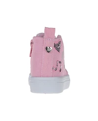 Bebe Toddler Girls Embroidered Sequin Sneakers