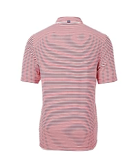 Cutter & Buck Men's Arkansas Razorbacks Throwback Logo Virtue Eco Pique Stripe Polo