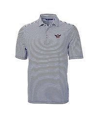 Cutter & Buck Men's Auburn Tigers Throwback Logo Virtue Eco Pique Stripe Polo