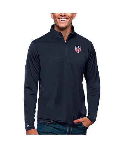 Antigua Men's Usmnt Tribute Quarter-Zip Pullover Top