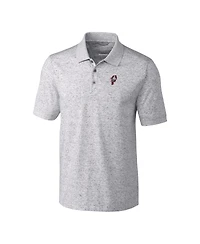 Cutter & Buck Men's Steel Ohio State Buckeyes Advantage Space Dye Tri-Blend Polo