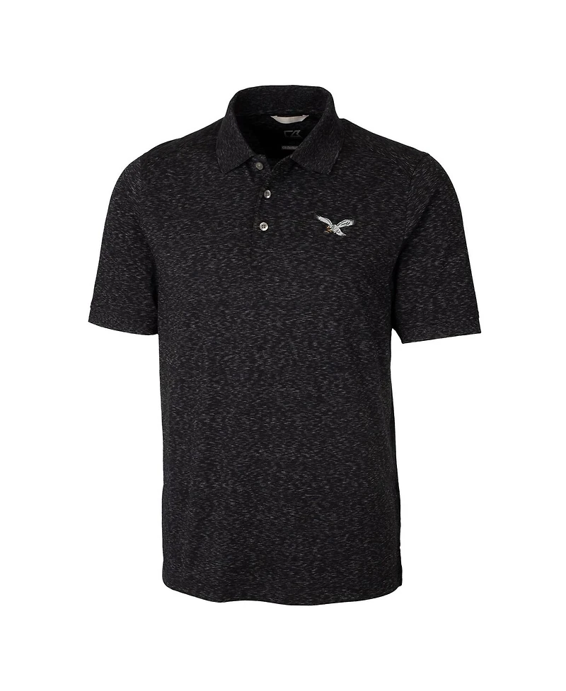 Cutter & Buck Men's Philadelphia Eagles Advantage Tri-Blend Space Dye Polo