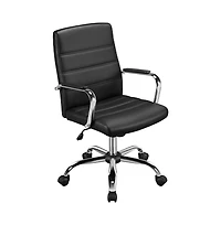 Yaheetech Mid-Back Office Chair Pu Leather Executive