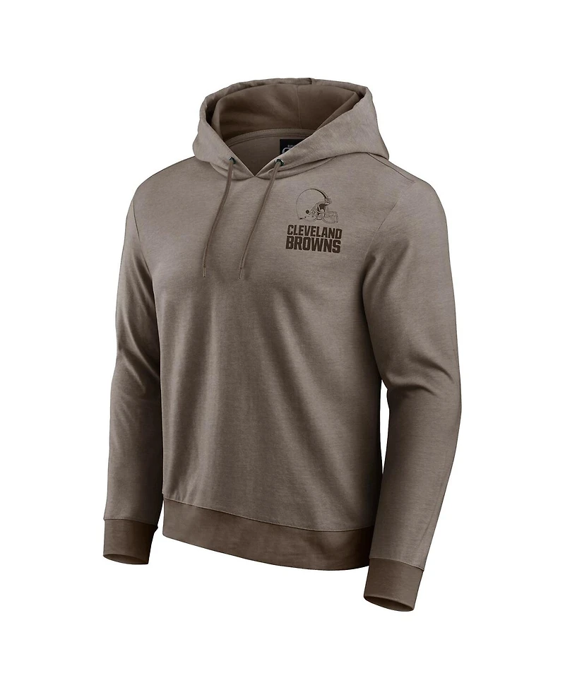 Darius Rucker Collection by Fanatics Men's Brown Cleveland Browns Tonal Knit Pullover Hoodie