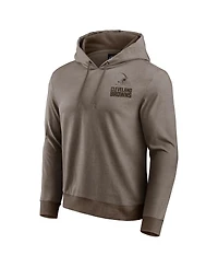 Darius Rucker Collection by Fanatics Men's Brown Cleveland Browns Tonal Knit Pullover Hoodie