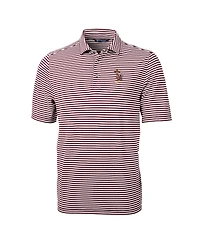 Cutter & Buck Men's Minnesota Golden Gophers Vault DryTec Virtue Eco Pique Stripe Polo