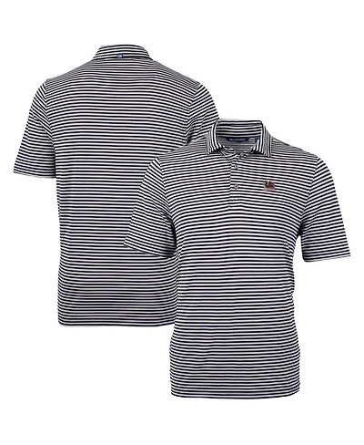 Cutter & Buck Men's Black South Carolina Gamecocks Vault DryTec Virtue Eco Pique Stripe Polo