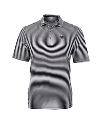 Cutter & Buck Men's Black South Carolina Gamecocks Vault DryTec Virtue Eco Pique Stripe Polo