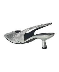 French Connection Women's Buckles Slingback Kitten Heel