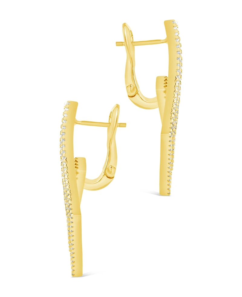 Sterling Forever Amina Cubic Zirconia Statement Drop Earrings