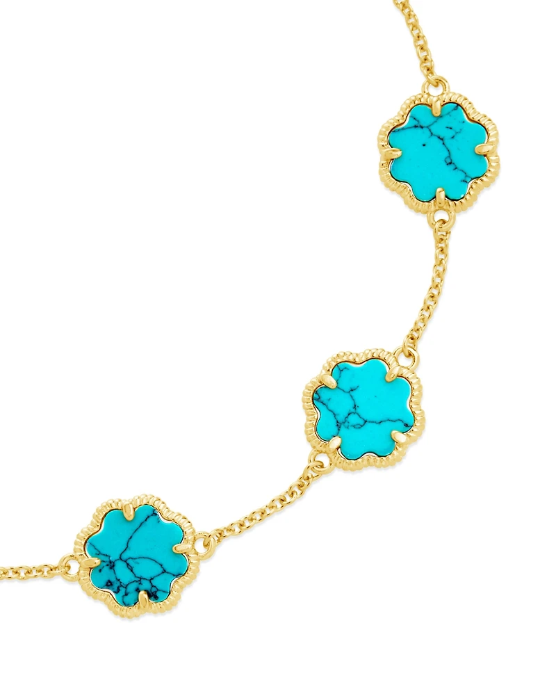 Sterling Forever Rose Petal Station Bracelet