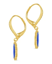 Sterling Forever Rose Petal Short Drop Earrings