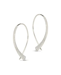 Sterling Forever Carlotta Cubic Zirconia Threader Earrings