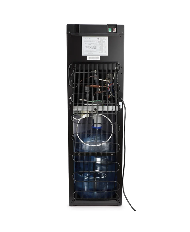 MegaChef Bottom Load Hot and Cold Water Dispenser in Black