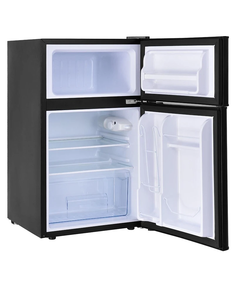 Sugift 3.2 cu ft Compact Stainless Steel Refrigerator