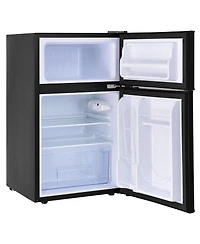 Sugift 3.2 cu ft Compact Stainless Steel Refrigerator