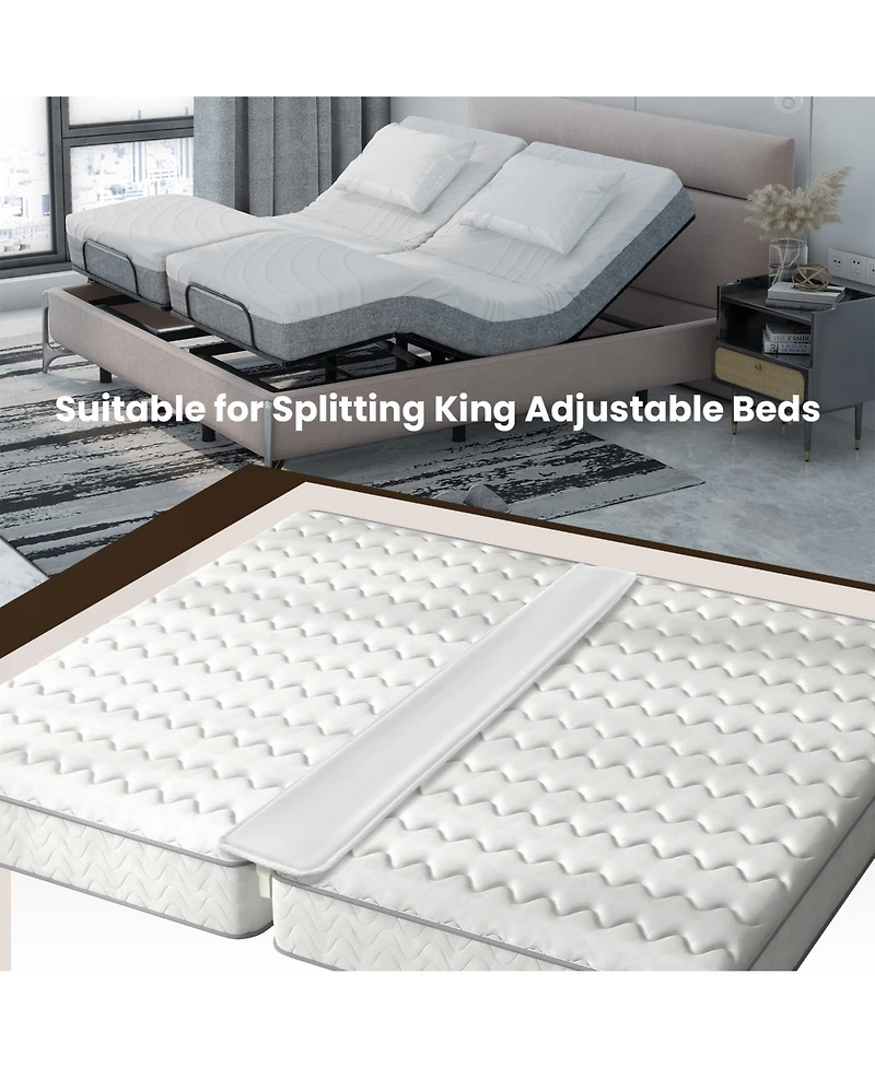 Sugift 9-inch Wide Bed Bridge Twin to King Converter Kit with Strap