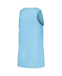 Soft As A Grape Women's Light blue Los Angeles Dodgers Gauze High Neck Tank Top