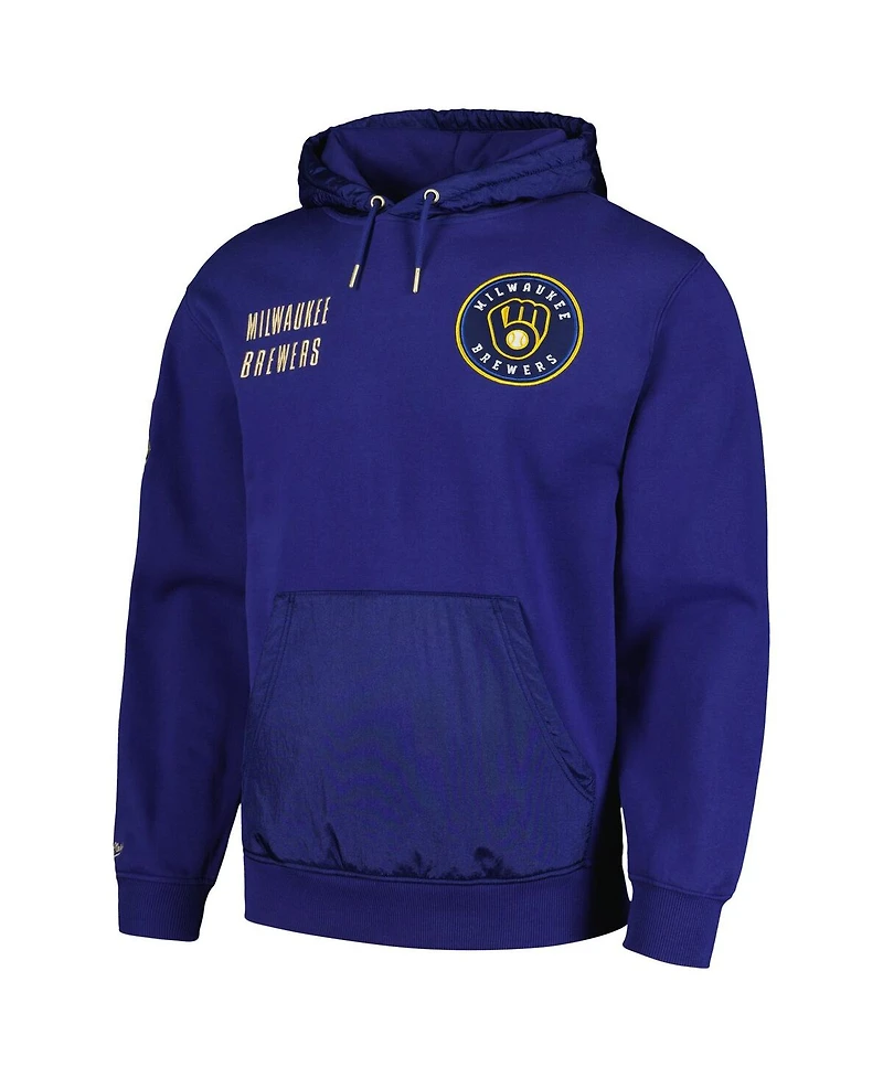 Mitchell & Ness Men's Navy Milwaukee Brewers Team Og 2.0 Current Logo Pullover Hoodie