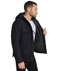 Calvin Klein Men's Hooded Shirt Jacket