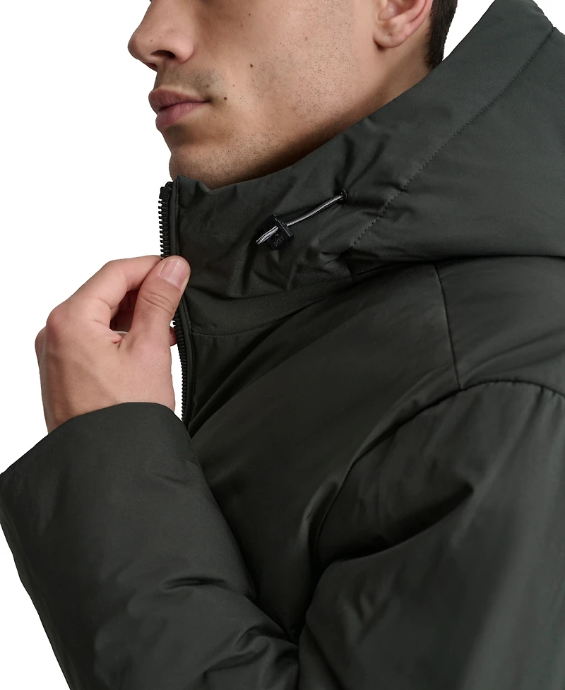 Dkny Men's Hooded Full-Zip Jacket