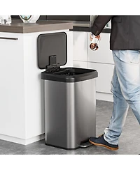 Sugift 13.2 Gallon Step Trash Can with Soft Close Lid and Deodorizer Compartment