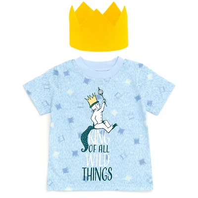 Where The Wild Things Are Toddler Boys Warner Bros. Max Cosplay T-Shirt and Crown