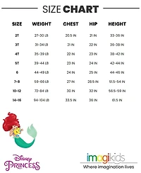 Disney Toddler Girls Princess Ariel Mermaid Live Action Movie Tank Top and Twill Shorts Outfit Set to
