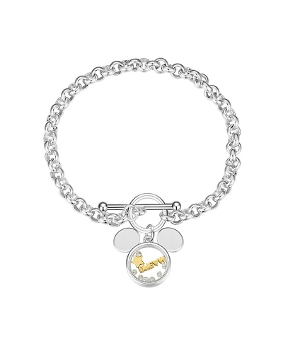 Disney Cubic Zirconia Mickey Mouse "Dream" Shaker Bracelet