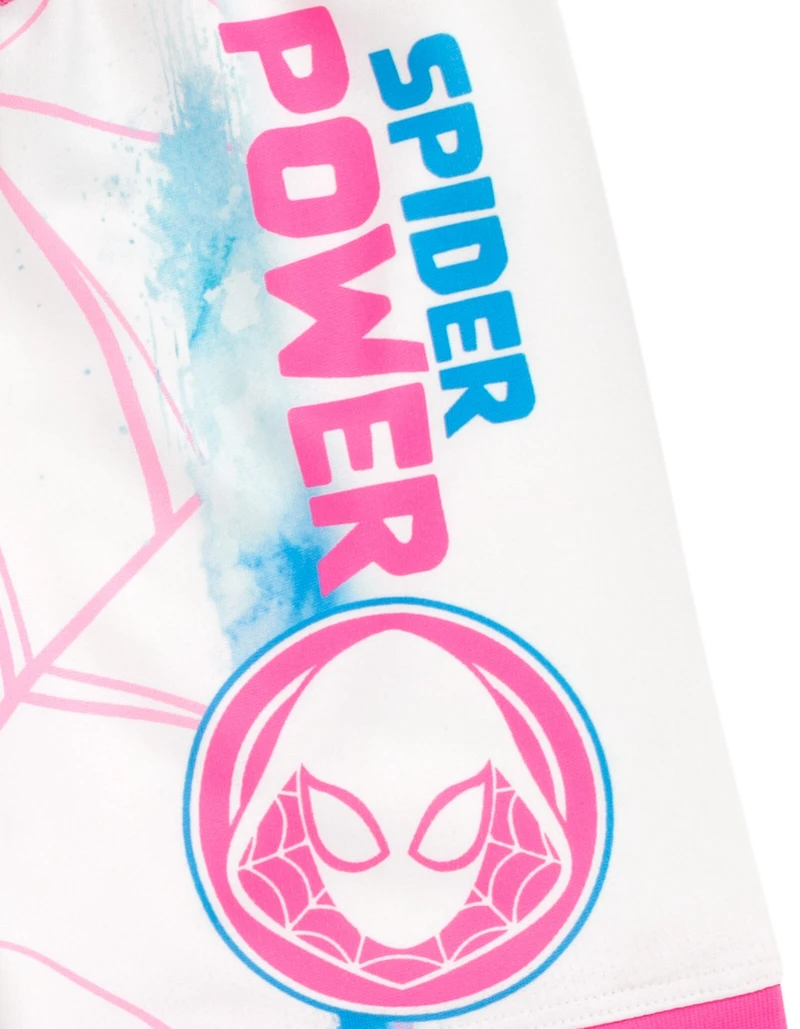 Spider-Man Toddler Girls Marvel Spider-Gwen Ghost Spider Tank Top and Bike Shorts to