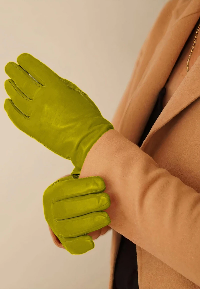 Women`s Premium Lamb Leather Touchscreen Gloves "Chelsea