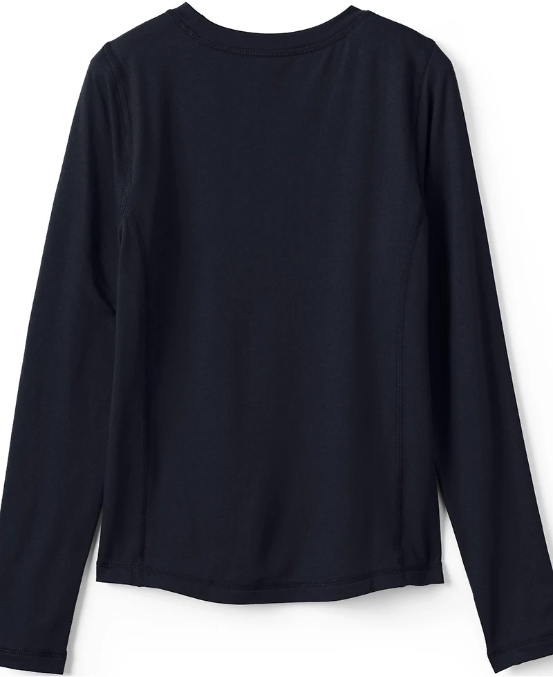 Lands' End Boys Thermal Base Layer Long Underwear Thermaskin Crew Neck Shirt