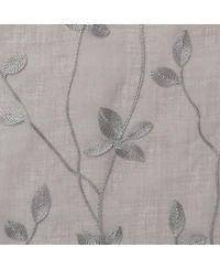 Chanasya Premium Embroidered Vine Curtains - Sheer for Living Room, Bedroom, Kitchen 52" x 84" White, 2 Panels