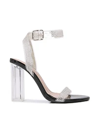 Berness Ember Clear Heel Sandal