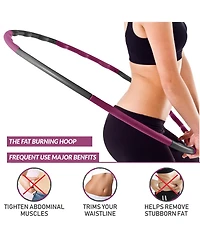 HolaHatha 900G 6 Piece Weighted Fitness Hula Hoop for Home Workouts and Toning