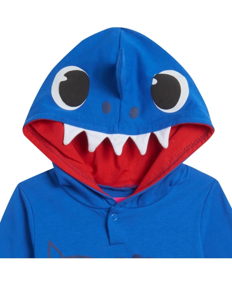Baby Shark Baby Boys Pinkfong Shark Pullover Costume Hoodie and French Terry Pants Outfit Set
