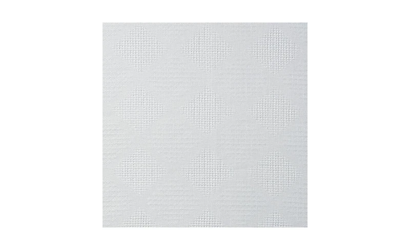 Chanasya Premium 2-Panel Diamond Textured Semi Sheer Curtain Panels - 3-in-1 Back Tab, Rod Pocket