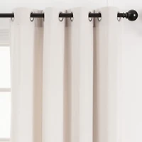 Chanasya Premium Taupe Velvet Curtains Panel Set 2 -Piece