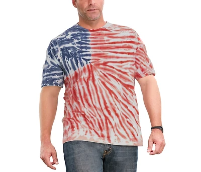 KingSize Big & Tall Lightweight Tie-Dye Crewneck Tee