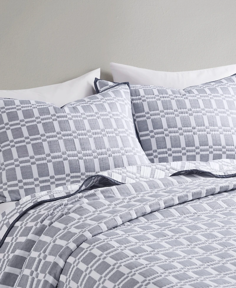 Madison Park Harlow Reversible Matelasse 3-Pc. Coverlet Set, Full/Queen