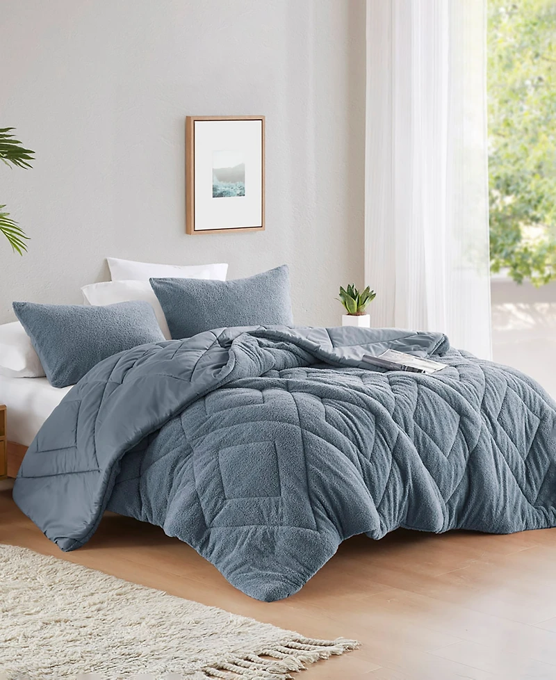 510 Design Kyla Double Diamond Quilted Teddy 3-Pc. Comforter Set